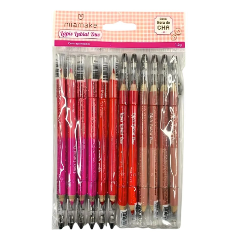 Lápis Labial com Apontador Duo Hora do Chá Mia Make