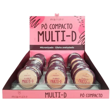 Pó Compacto Multi-D Cores Médias Mia Make