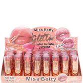 Lipstick Labial de Hadas Batom Com Glitter Miss Betty