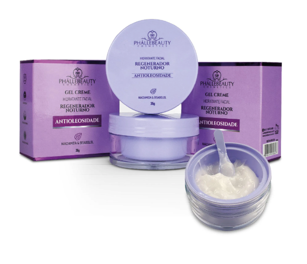 Gel Facial Regenerador Noturno Phallebeauty