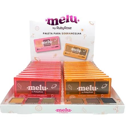 Paleta de Sombras para Sobrancelhas Melu 7g - Ruby Rose