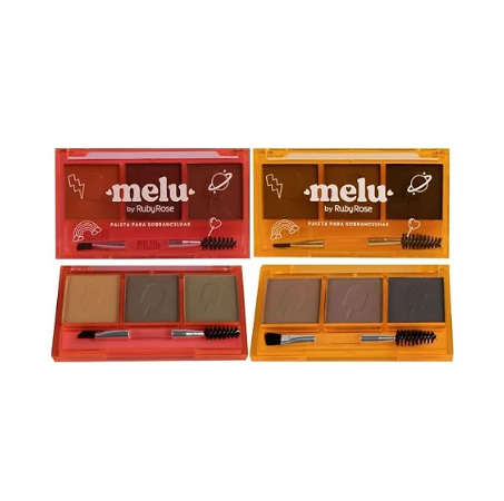 Paleta de Sombras para Sobrancelhas Melu 7g - Ruby Rose