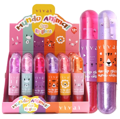 Duo Lip Gloss Mundo Animal