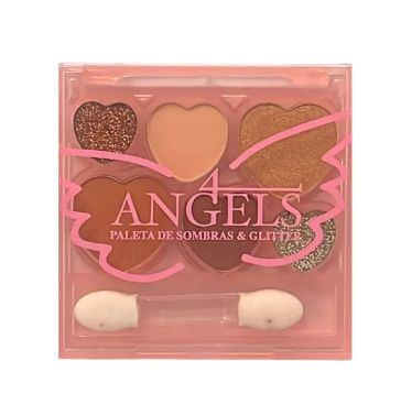 Paleta de Sombras e Glitter 4 Angels – Tons 01, 02 e 04