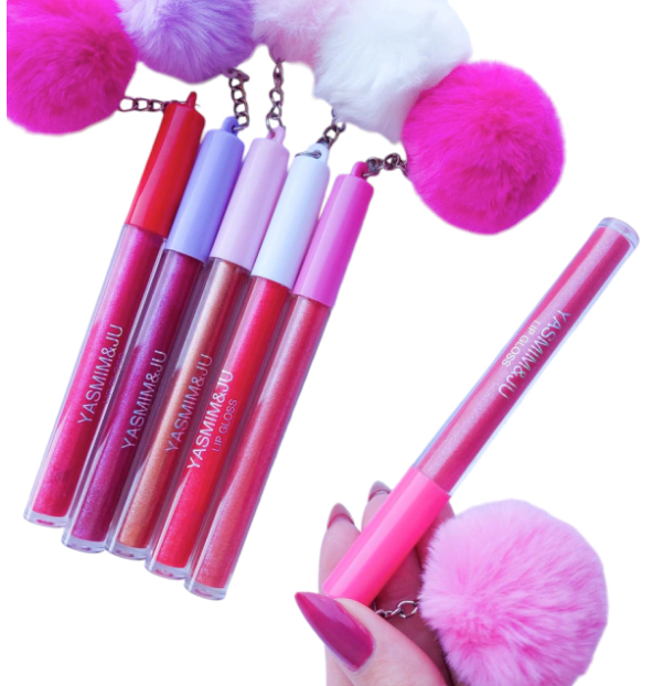 Lip Gloss Com Pom Pom Yasmim Ju