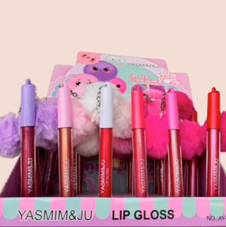 Lip Gloss Com Pom Pom Yasmim Ju