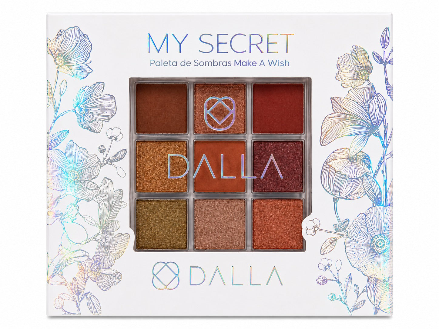 Paleta de Sombras Dalla My Secret Make A Wish – 9 Cores