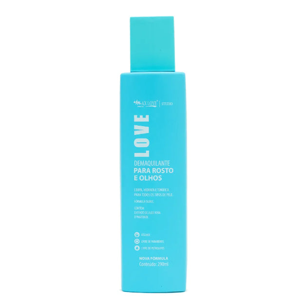 Demaquilante Para Rosto e Olhos Max Love 290ml