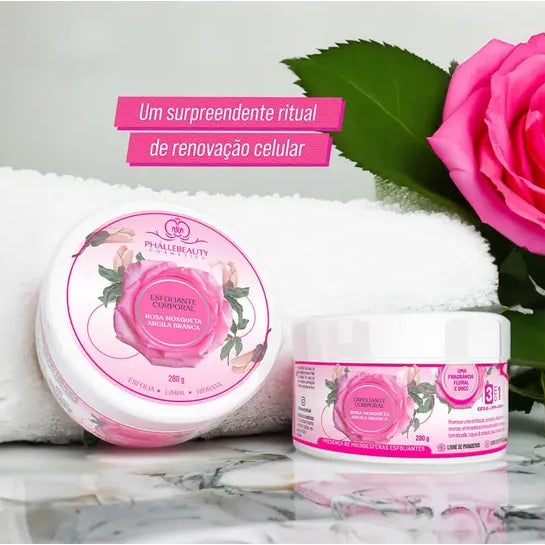Rosa Mosqueta com Argila Branca Phallebeauty-280G