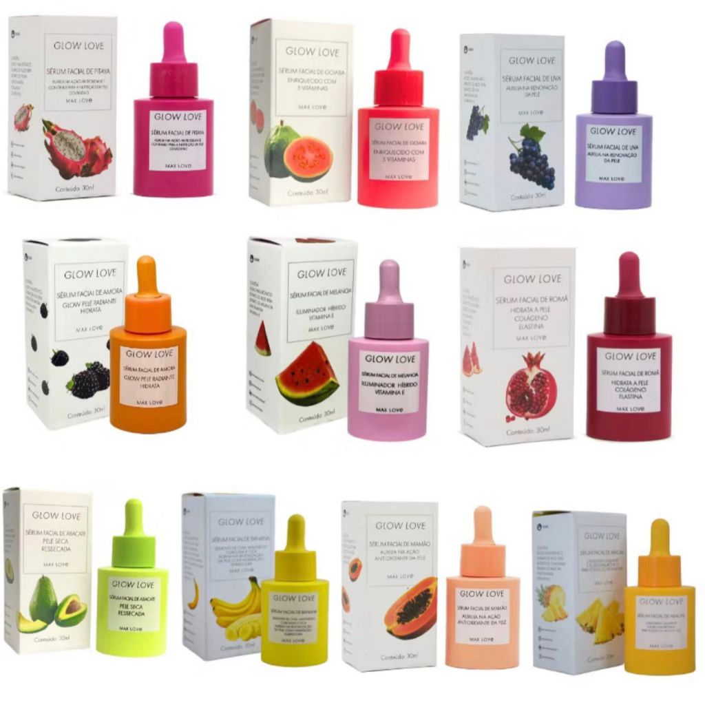 Séruns Faciais Glow Love Max Love