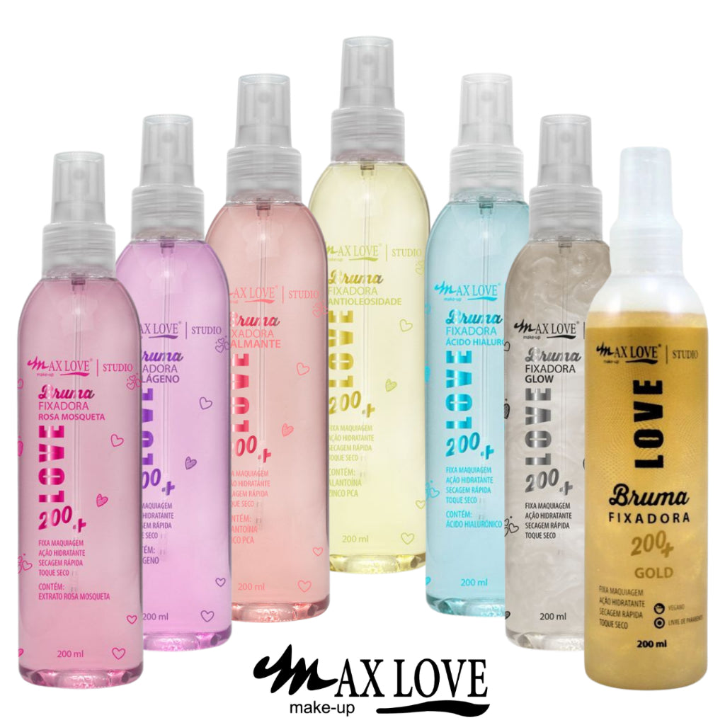 Bruma Fixadora Vegana com Aroma Max Love 200 ml