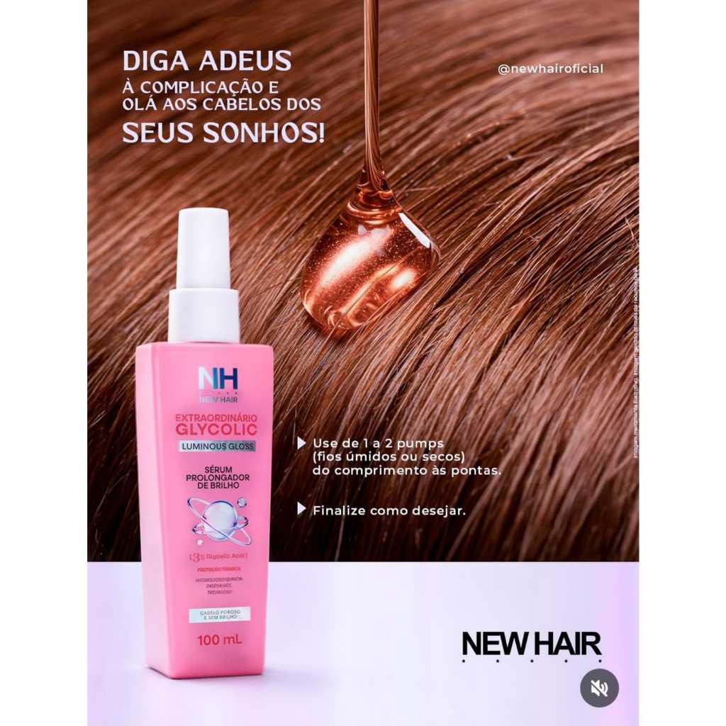 Sérum Extraordinário Glycolic 100ml New Hair