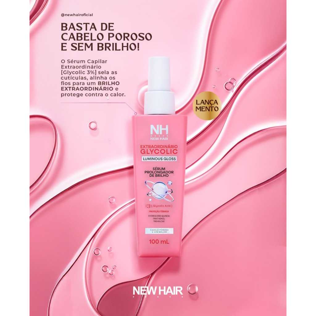 Sérum Extraordinário Glycolic 100ml New Hair