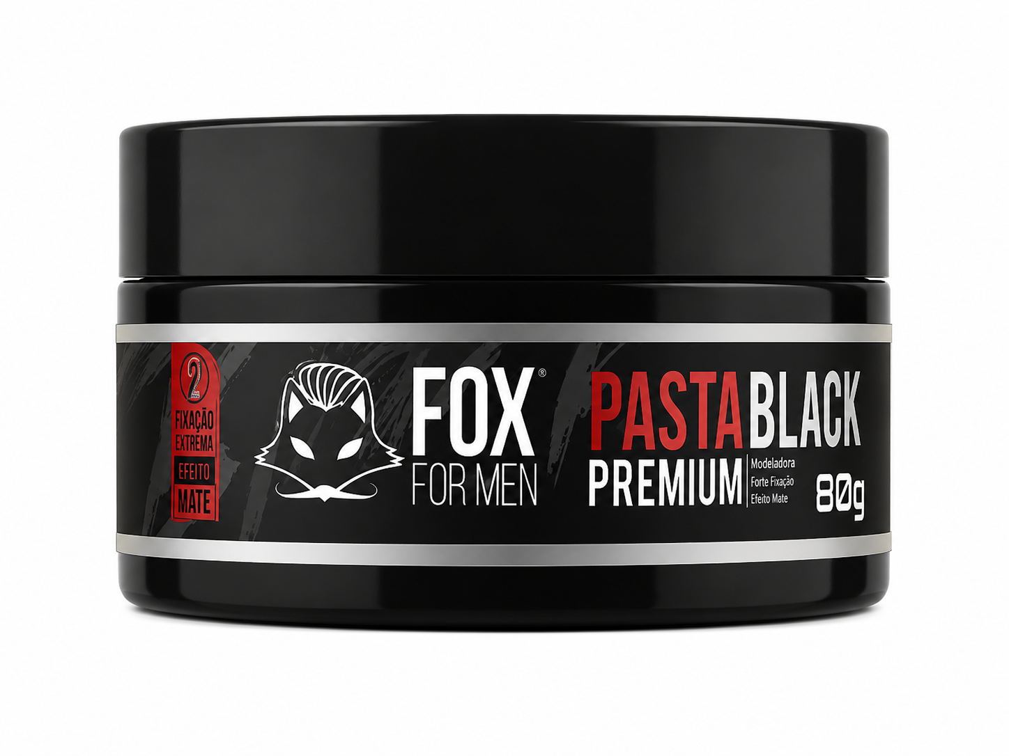 Pasta Black Premium Fox For Men Efeito Matte 80g