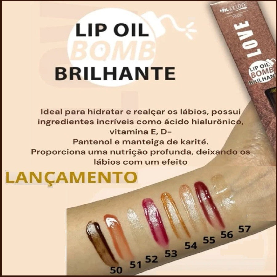 Lip Oil Bomb Brilhante Max Love